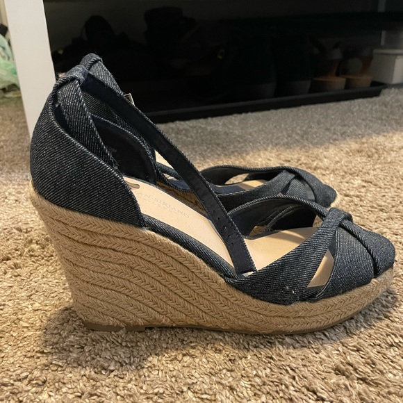 Christian Siriano Wedges, Size 9, Denim - Picture 4 of 5